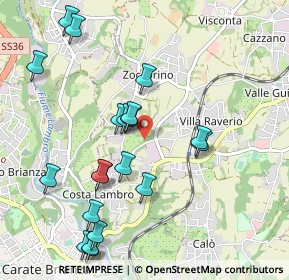 Mappa Via Rossini, 20842 Besana in Brianza MB, Italia (1.092)