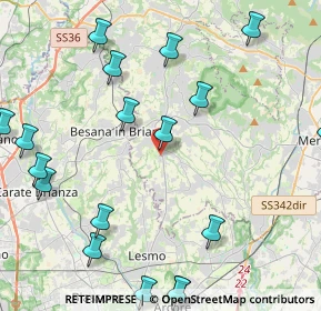 Mappa Via Rosario, 23880 Casatenovo LC, Italia (5.7845)