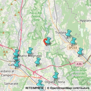 Mappa Via Anforelli, 21050 Cairate VA, Italia (5.69917)