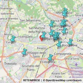 Mappa Via Francesco Coghetti, 24128 Bergamo BG, Italia (2.08875)