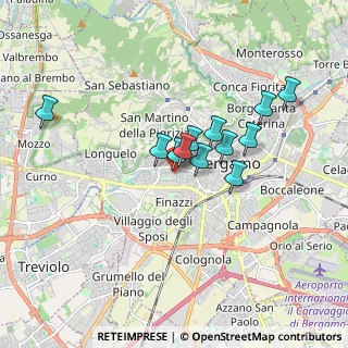Mappa Via Francesco Coghetti, 24128 Bergamo BG, Italia (1.34)