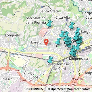 Mappa Via Francesco Coghetti, 24128 Bergamo BG, Italia (1.138)
