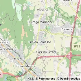 Mappa Limido Comasco