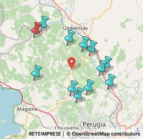 Mappa Str. Colle Umberto - Ponte Nese, 06133 Perugia PG, Italia (7.43083)