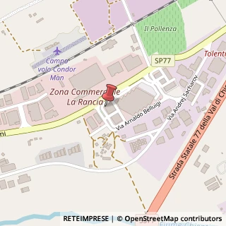 Mappa Via Arnaldo Belluigi, 1, 62029 Tolentino, Macerata (Marche)