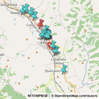 Mappa Via Giuseppe Savastano, 53014 Monteroni d'Arbia SI, Italia (1.583)