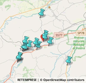 Mappa Via Rossini, 62029 Tolentino MC, Italia (3.63133)