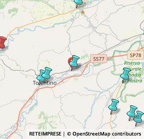 Mappa Via Rossini, 62029 Tolentino MC, Italia (6.56909)