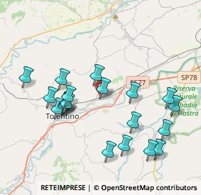 Mappa Via Rossini, 62029 Tolentino MC, Italia (4.121)