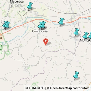 Mappa Contrada Pacigliano, 62014 Corridonia MC, Italia (6.32091)