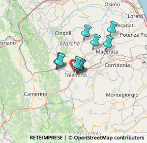 Mappa Contrada Riolante, 62029 Tolentino MC, Italia (8.53182)