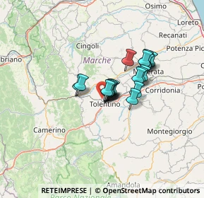 Mappa Contrada Riolante, 62029 Tolentino MC, Italia (8.475)