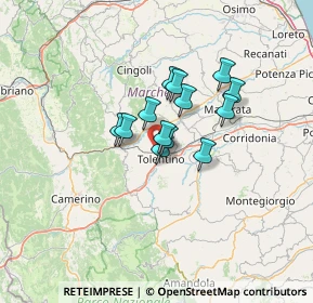 Mappa Contrada Riolante, 62029 Tolentino MC, Italia (8.76154)