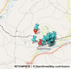 Mappa Contrada Riolante, 62029 Tolentino MC, Italia (1.67)