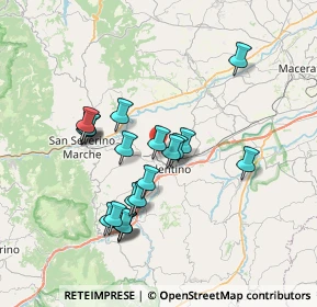 Mappa Contrada Riolante, 62029 Tolentino MC, Italia (6.78)