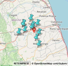 Mappa 62014 Petriolo MC, Italia (9.40727)