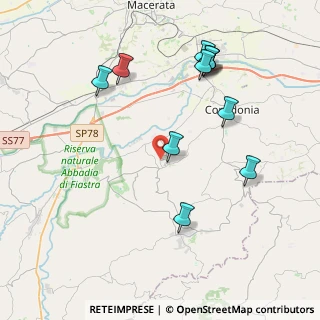 Mappa 62014 Petriolo MC, Italia (4.45909)