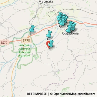 Mappa 62014 Petriolo MC, Italia (4.38389)