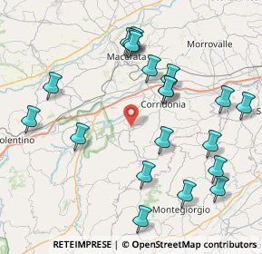 Mappa 62014 Petriolo MC, Italia (9.247)
