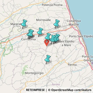 Mappa Via Sabbionara, 62015 Monte San giusto MC, Italia (5.69091)