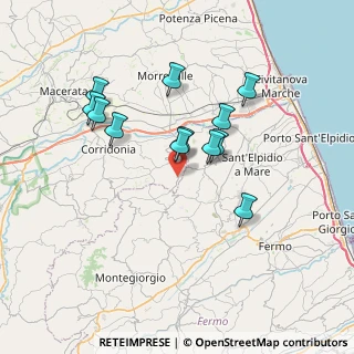 Mappa Via Sabbionara, 62015 Monte San giusto MC, Italia (6.60667)