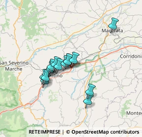 Mappa Traversa Andrei Sacharov, 62029 Tolentino MC, Italia (5.36)