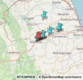 Mappa Traversa Andrei Sacharov, 62029 Tolentino MC, Italia (6.32)