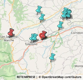 Mappa C.da Cisterna, 62029 Tolentino MC, Italia (8.5035)