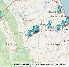 Mappa Via Arnaldo Belluigi, 62029 Tolentino MC, Italia (25.7435)