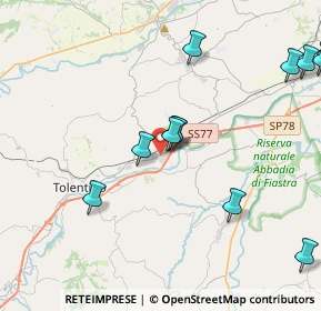 Mappa Via Arnaldo Belluigi, 62029 Tolentino MC, Italia (4.93583)