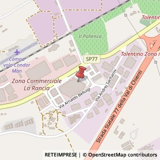 Mappa Via Belluigi Arnaldo, 1, 62029 Tolentino, Macerata (Marche)