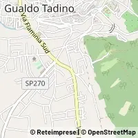 Kartta Gualdo Tadino
