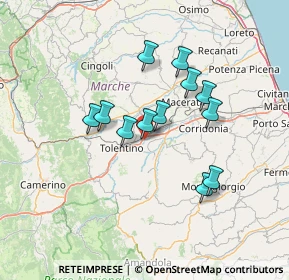 Mappa Raccordo Autostradale Tolentino-Civitanova Marche, 62029 Tolentino MC, Italia (11.77167)