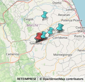 Mappa Raccordo Autostradale Tolentino-Civitanova Marche, 62029 Tolentino MC, Italia (6.51545)