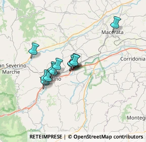 Mappa Raccordo Autostradale Tolentino-Civitanova Marche, 62029 Tolentino MC, Italia (5.02615)