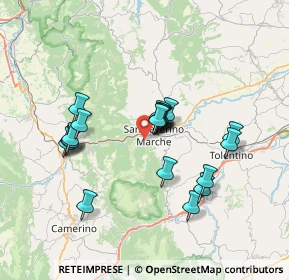 Mappa Viale Cappuccini, 62027 San Severino Marche MC, Italia (6.3185)