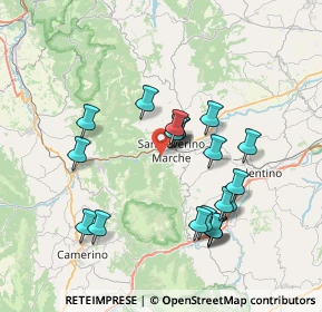 Mappa Viale Cappuccini, 62027 San Severino Marche MC, Italia (7.1845)