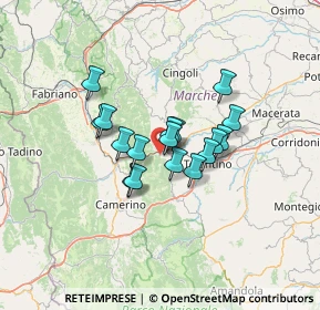 Mappa Viale Cappuccini, 62027 San Severino Marche MC, Italia (9.35706)