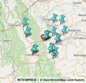 Mappa Viale Cappuccini, 62027 San Severino Marche MC, Italia (10.68)