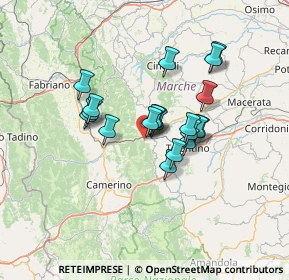 Mappa Viale Cappuccini, 62027 San Severino Marche MC, Italia (10.4735)