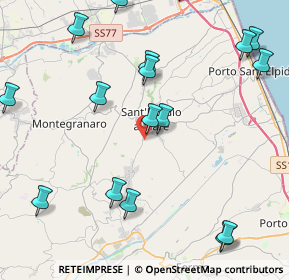 Mappa Strada Comunale Pozzetto, 63811 Sant'Elpidio a Mare FM, Italia (5.9455)