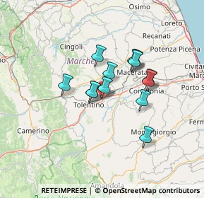 Mappa Via Salvatore Ficili, 62029 Tolentino MC, Italia (10.39154)