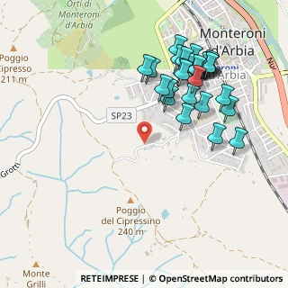 Mappa Via di Vignale, 53014 Monteroni d'Arbia SI, Italia (0.54815)