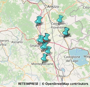 Mappa Str. Vicinale del Gorgo, 52045 Foiano della Chiana AR, Italia (9.816)