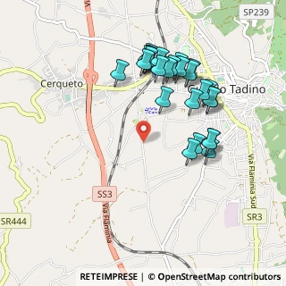 Mappa Via Flaminia Antica, 06023 Gualdo Tadino PG, Italia (0.99308)