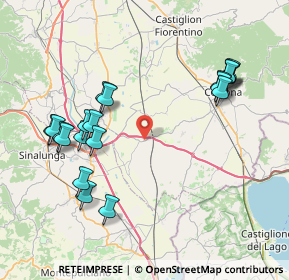 Mappa Località Farneta, 52044 Cortona AR, Italia (8.924)