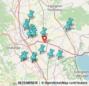 Mappa Località Farneta, 52044 Cortona AR, Italia (7.46765)