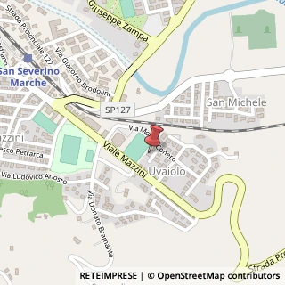 Mappa Via Monte Cucco, 8, 62027 San Severino Marche, Macerata (Marche)
