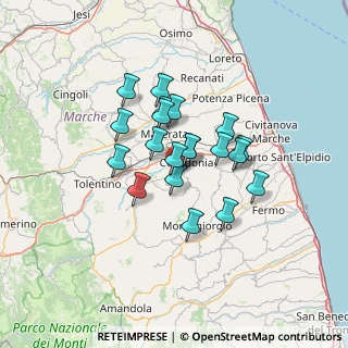 Mappa Via Castelletta, 62014 Petriolo MC, Italia (10.1345)