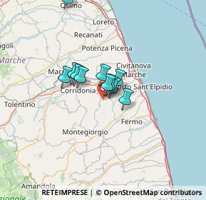 Mappa Contrada Santa Maria d'Ete, 63812 Montegranaro FM, Italia (8.54182)